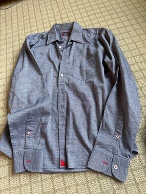 UNTUCKit Gray Long-Sleeve Button Shirt